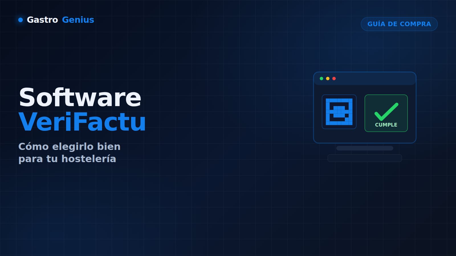Restaurador eligiendo un software VeriFactu para su negocio